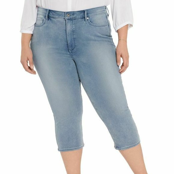 NYDJ Denim - Not Your Daughters Jeans The Thighshaper Straight Crop NYDJ Plus Size 24W H12261